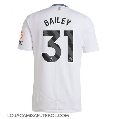 Camisa de Futebol Aston Villa Leon Bailey #31 Equipamento Secundário 2024-25 Manga Curta